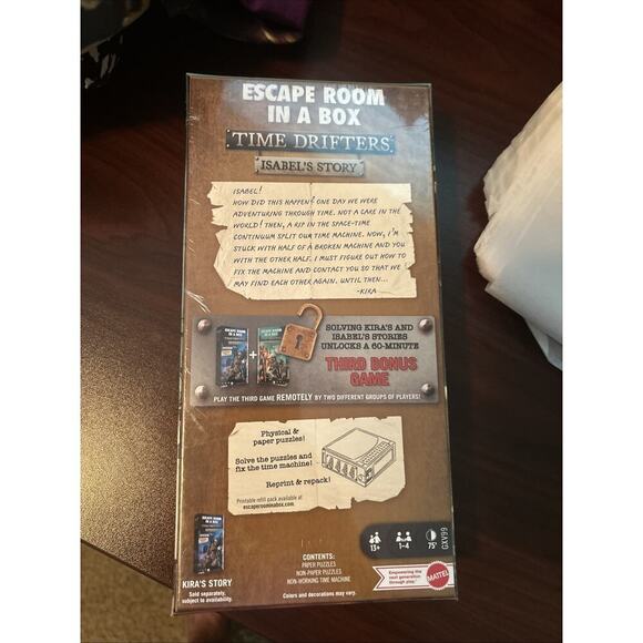 Isabel’s Story Time Drifters Puzzle Box Escape Room in A Box Game New Mattel - Picture 3 of 6